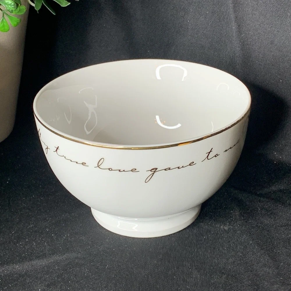 Pier 1 porcelain “12 days of Christmas” soup / cereal bowl